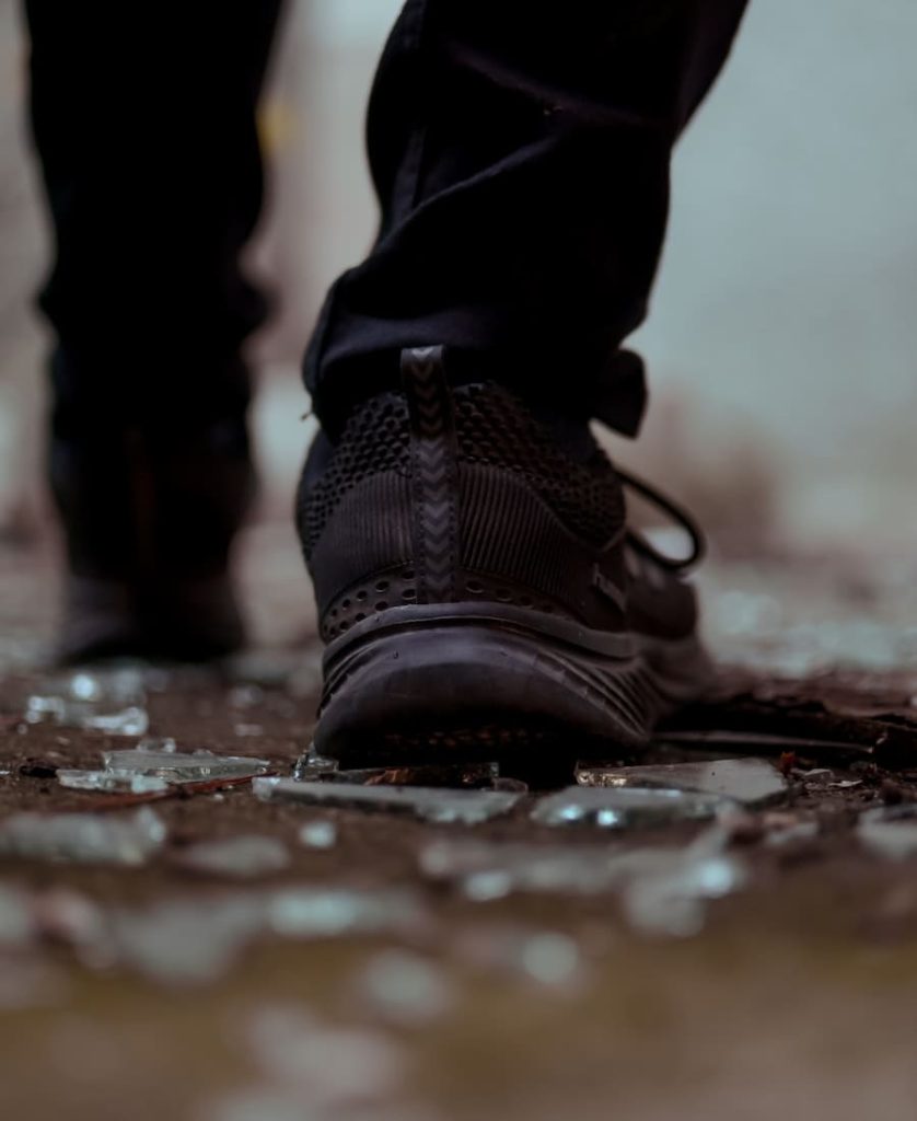 walking on broken glass