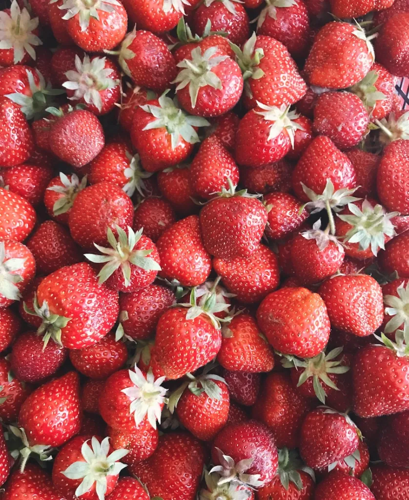 a bunch of strawberries
