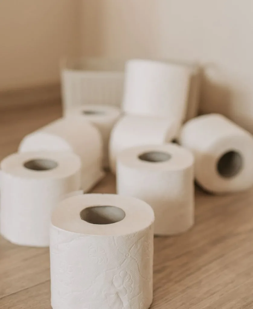 8 new toilet paper rolls