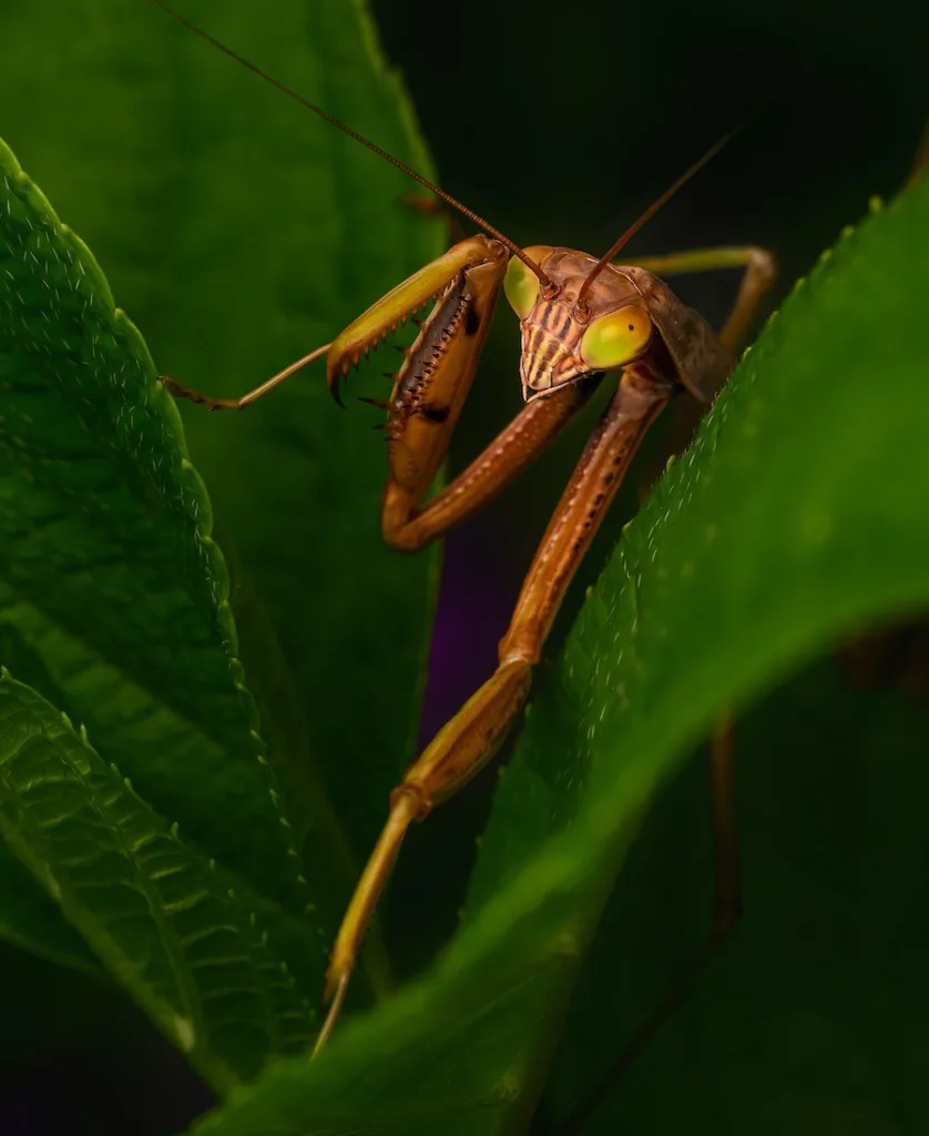 praying mantis among the plants