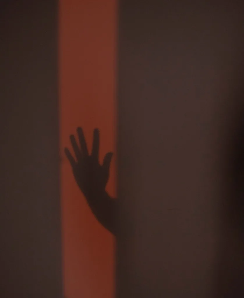 hand shadow on the wall