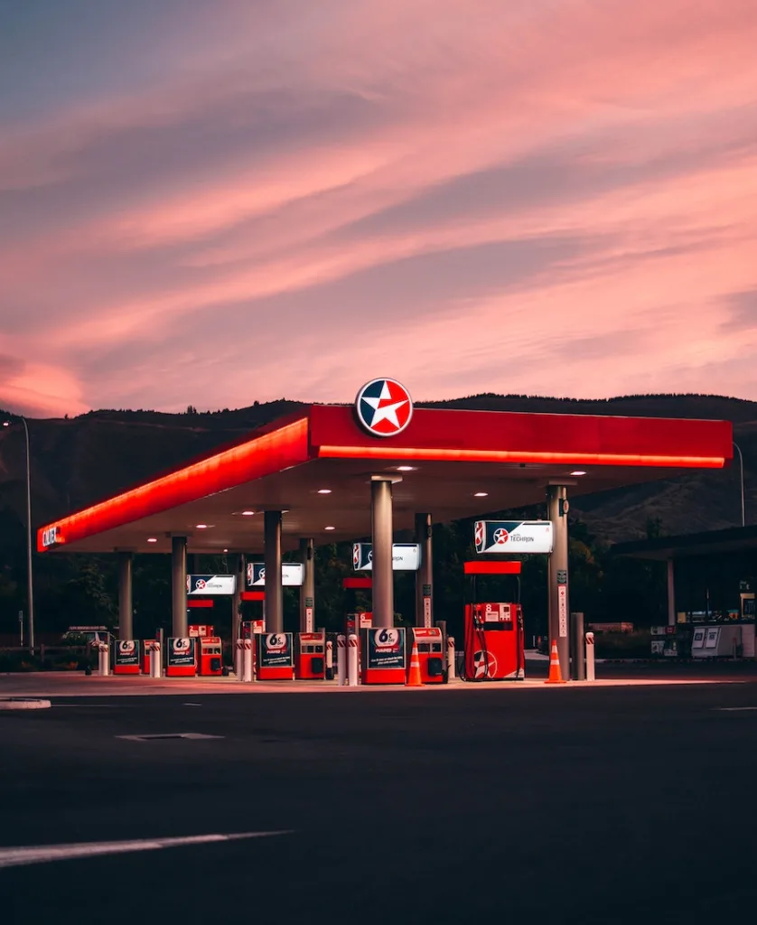 a gas station