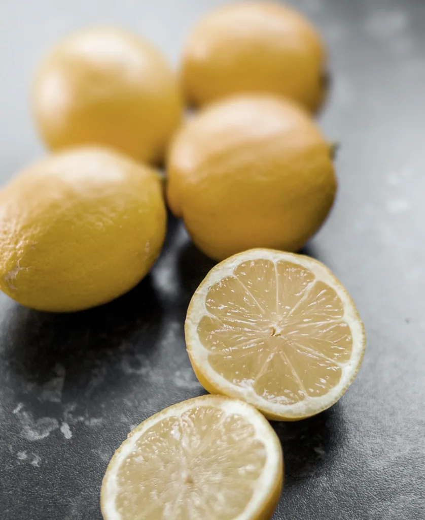 some cut lemons