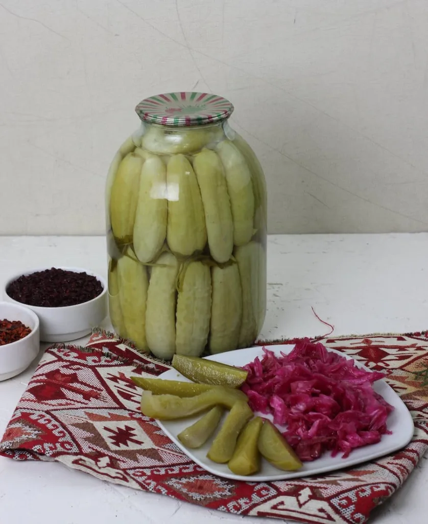 jar of pickled pickles